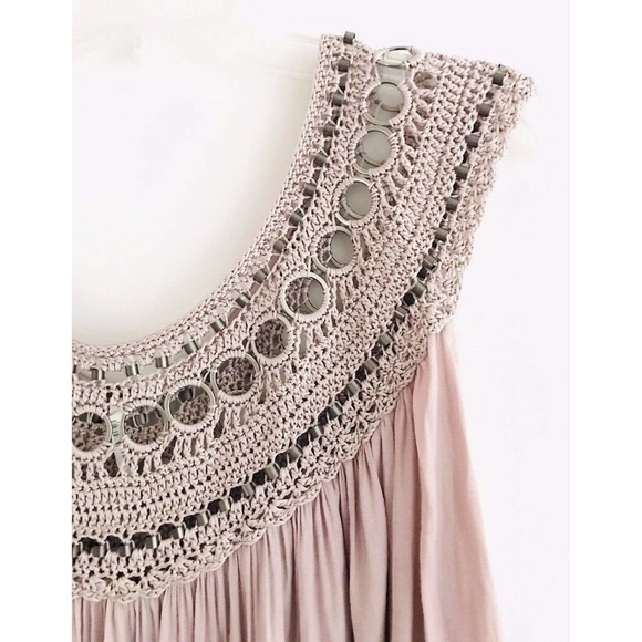 Free People | Feel Free Woven Yoke Hardware Top Womens Size S Purple - Picture 5 of 10